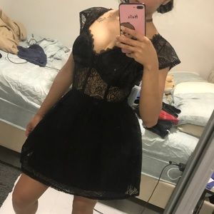 Black lace costume dress H&M